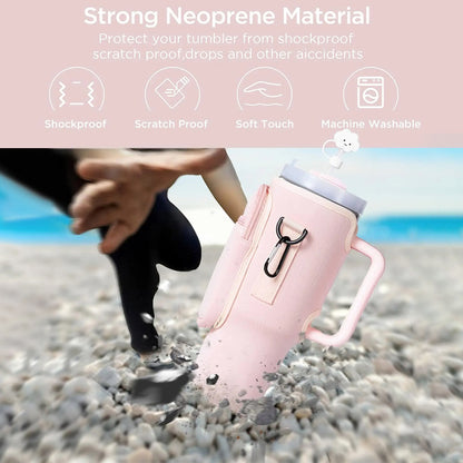 Sac de transport pour Stanley 40oz tumbler – Housse néoprène avec bandoulière et poches multiples